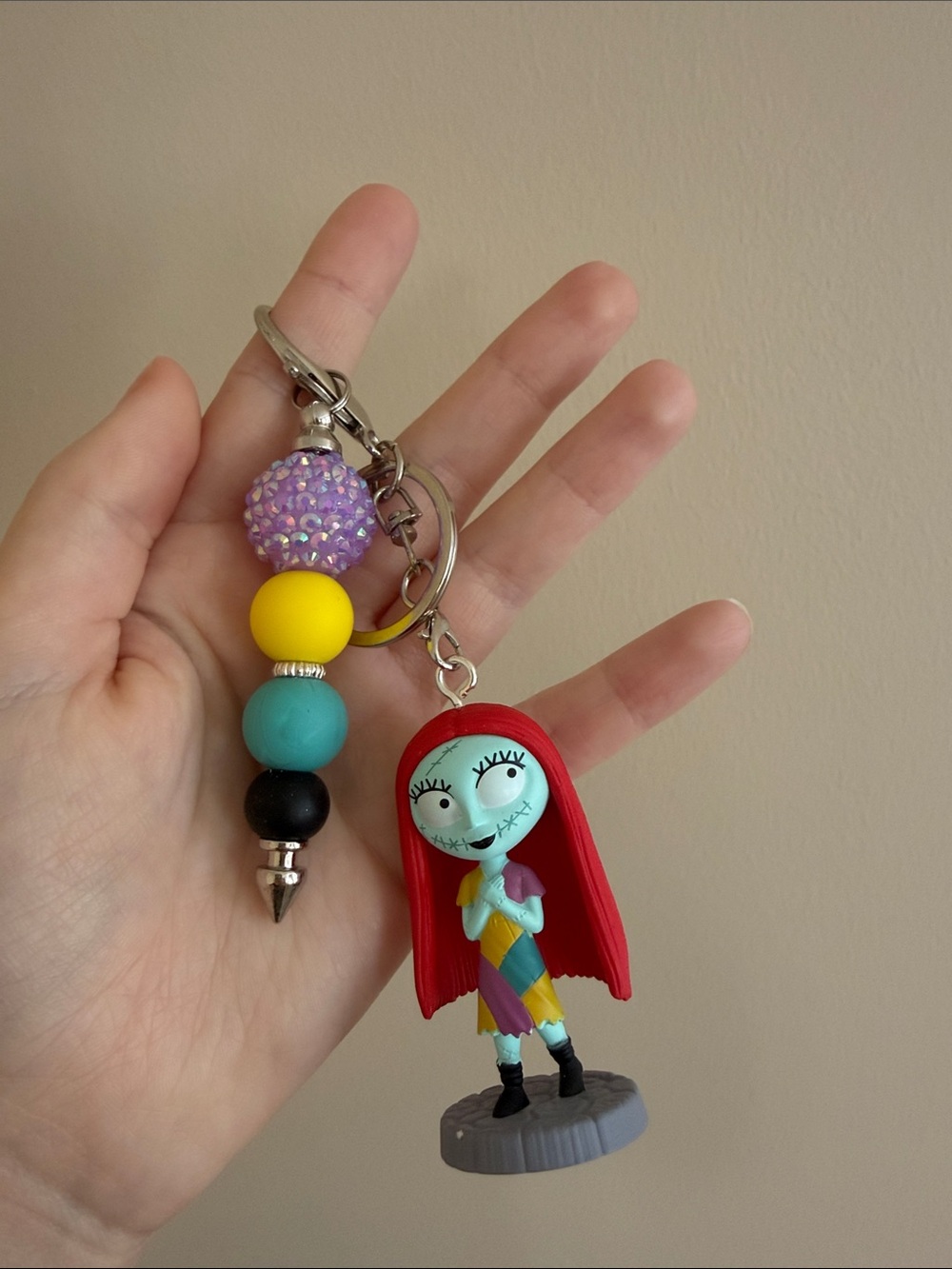Custom Sally the nightmare before Christmas keychain